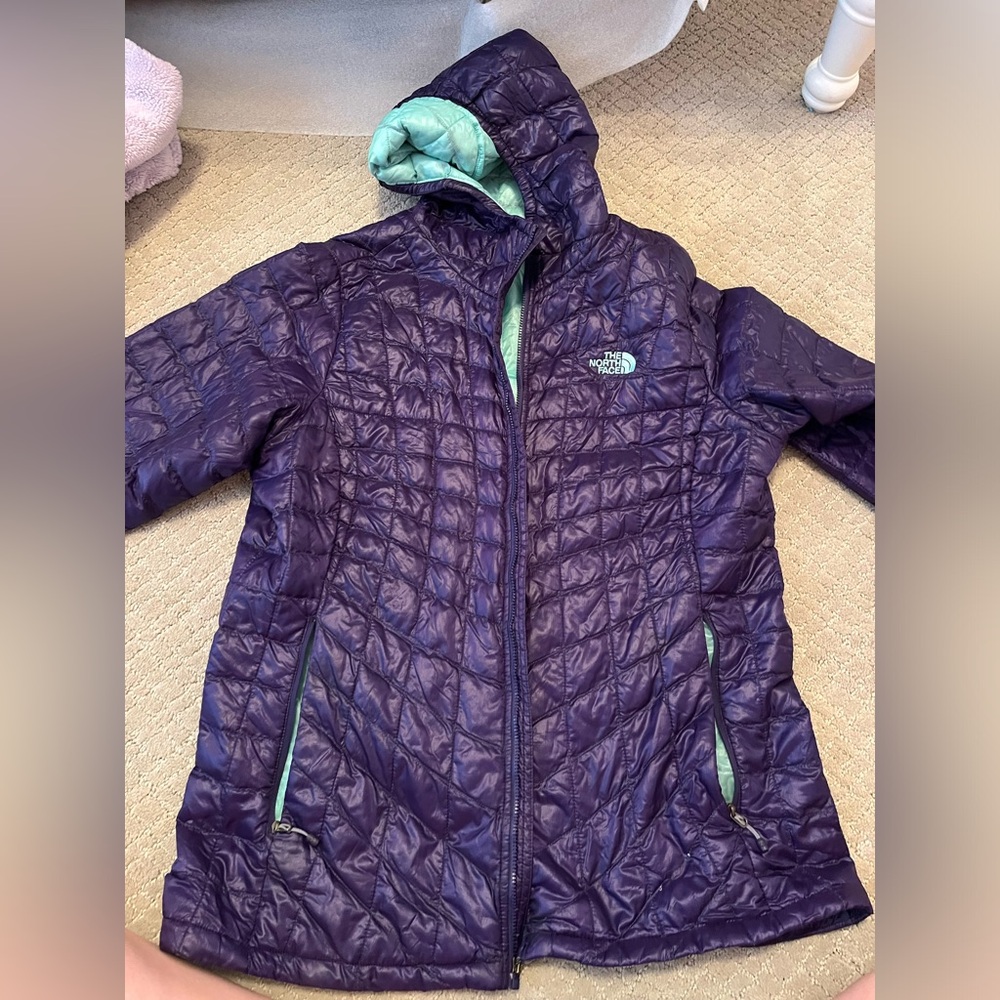 Purple NorthFace winter coat